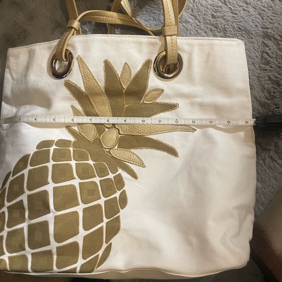 Canvas Pineapple Tote - Picture 10 of 16